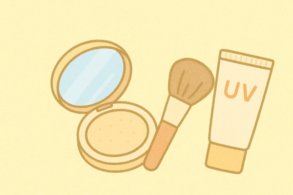 UVとフェイスパウダーの組み合わせ