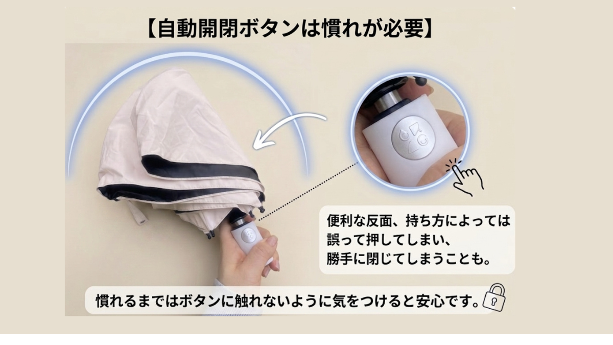 シェードプラスの自動開閉ボタンの位置
