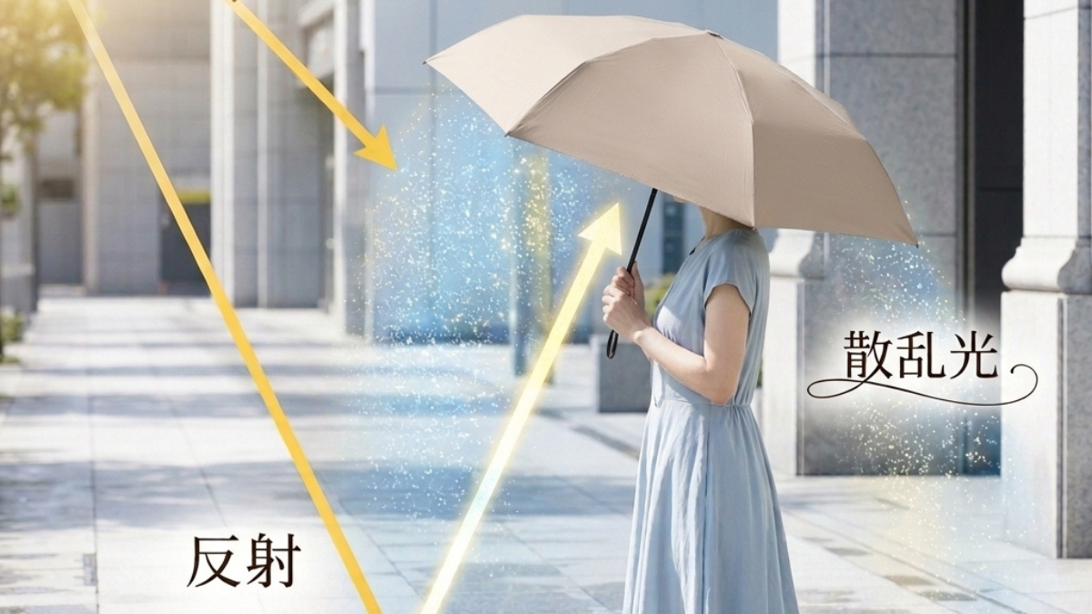 地面からの照り返し対策ができるシェードプラス